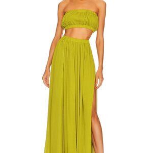 Green Summer Set Top + Skirt by Anna Nata in XL